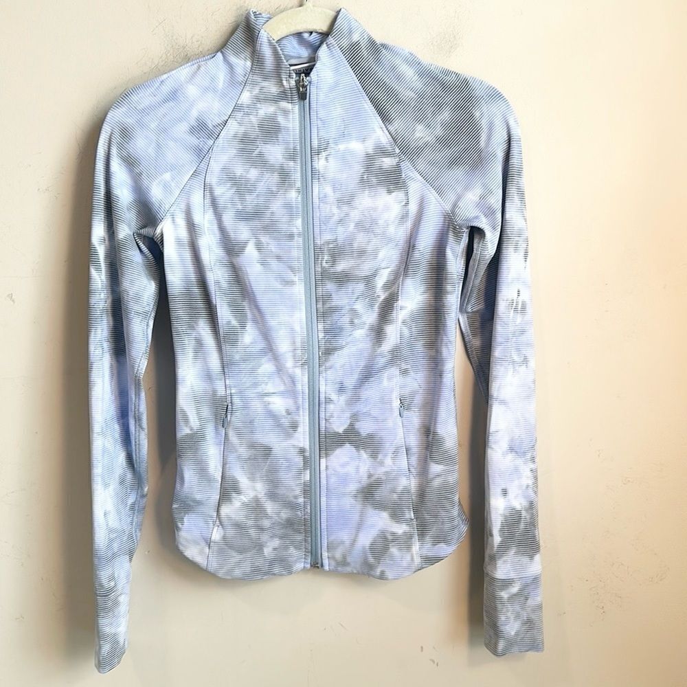 Athleta Salutation Jacquard Athletic Jacket Xxs - image 2